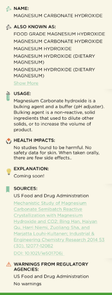 ingredient 3 info